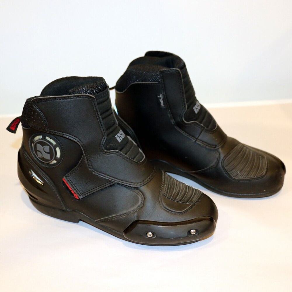 iXS‎ Men's Streetrunner Black Motorcycle Boots US Size 8 EU Size 41 Model X47415